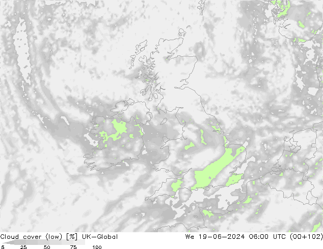 nízká oblaka UK-Global St 19.06.2024 06 UTC