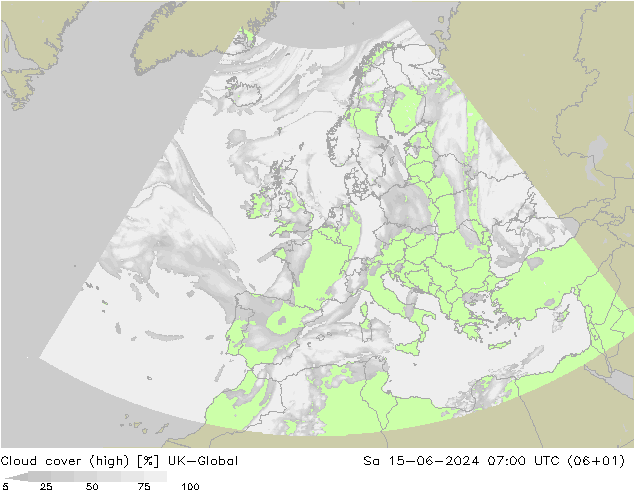 Bewolking (Hoog) UK-Global za 15.06.2024 07 UTC