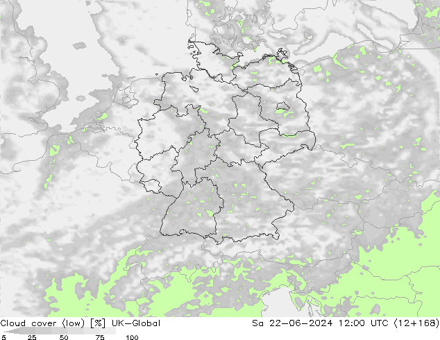 Wolken (tief) UK-Global Sa 22.06.2024 12 UTC