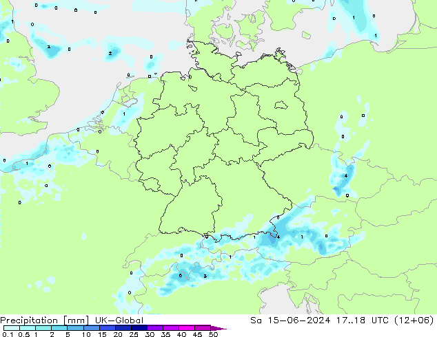 Niederschlag UK-Global Sa 15.06.2024 18 UTC