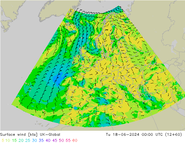 Bodenwind UK-Global Di 18.06.2024 00 UTC