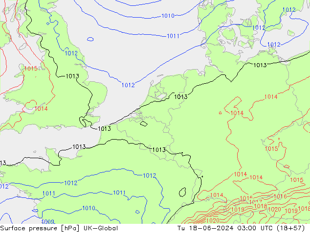 Yer basıncı UK-Global Sa 18.06.2024 03 UTC