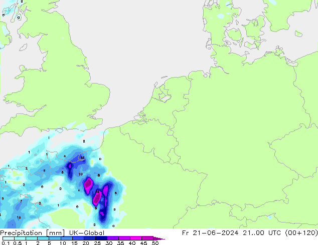 Yağış UK-Global Cu 21.06.2024 00 UTC