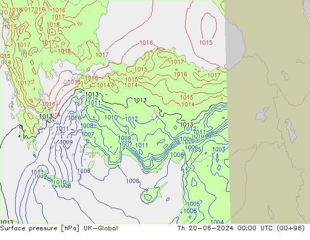 ciśnienie UK-Global czw. 20.06.2024 00 UTC