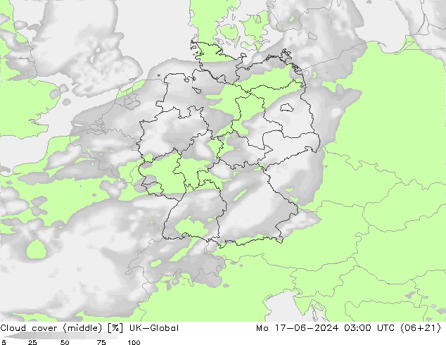 Nubes medias UK-Global lun 17.06.2024 03 UTC