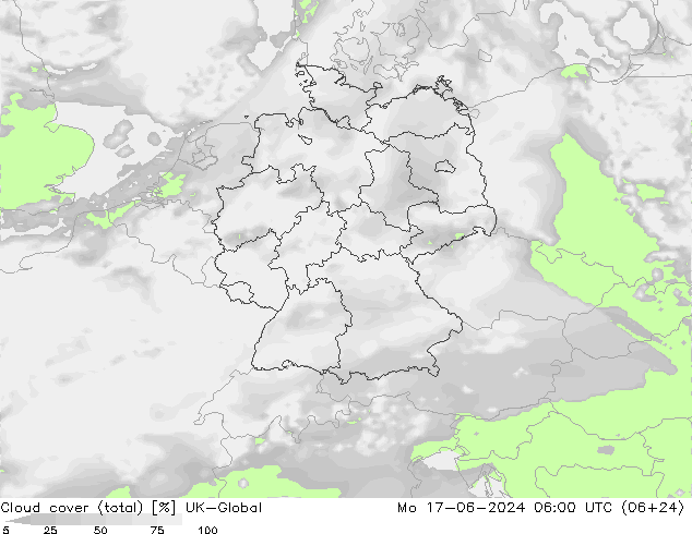 Bulutlar (toplam) UK-Global Pzt 17.06.2024 06 UTC
