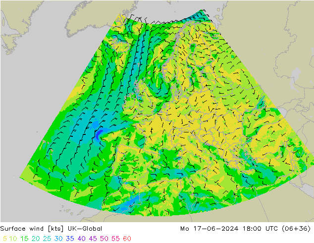 Bodenwind UK-Global Mo 17.06.2024 18 UTC