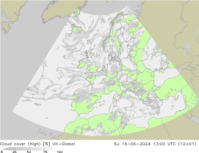 Nubes altas UK-Global dom 16.06.2024 13 UTC