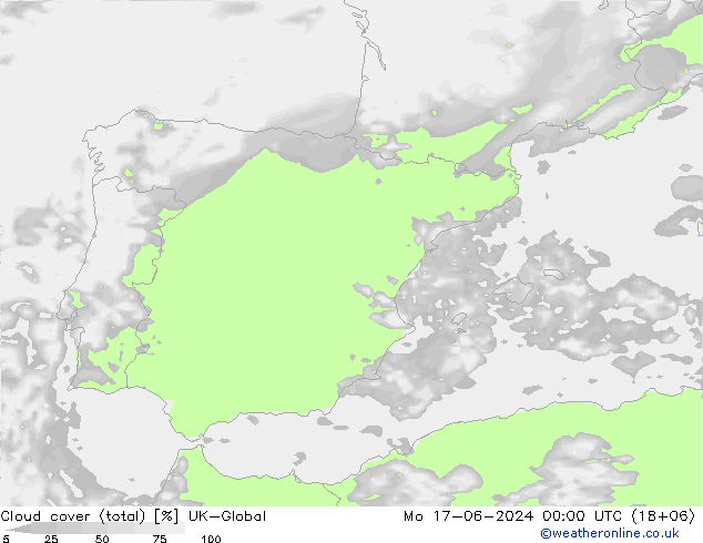 nuvens (total) UK-Global Seg 17.06.2024 00 UTC