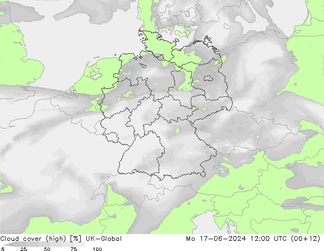 Wolken (hohe) UK-Global Mo 17.06.2024 12 UTC