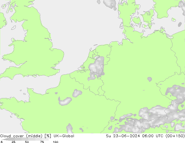 Nuages (moyen) UK-Global dim 23.06.2024 06 UTC
