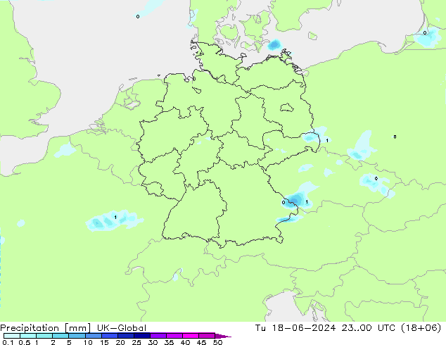 Niederschlag UK-Global Di 18.06.2024 00 UTC