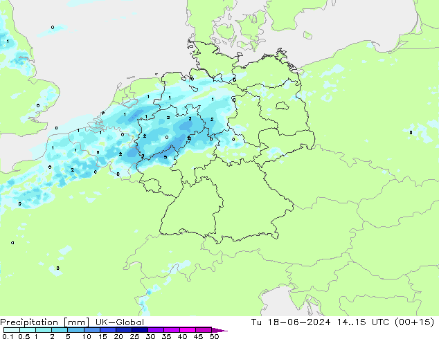 Precipitación UK-Global mar 18.06.2024 15 UTC