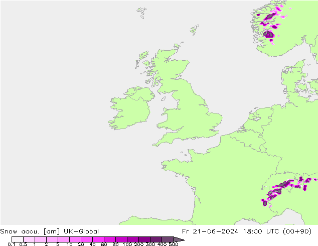 Snow accu. UK-Global Fr 21.06.2024 18 UTC