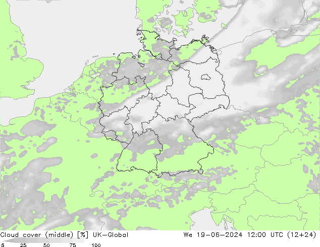 Wolken (mittel) UK-Global Mi 19.06.2024 12 UTC
