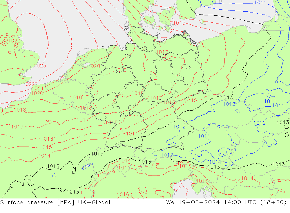 Bodendruck UK-Global Mi 19.06.2024 14 UTC