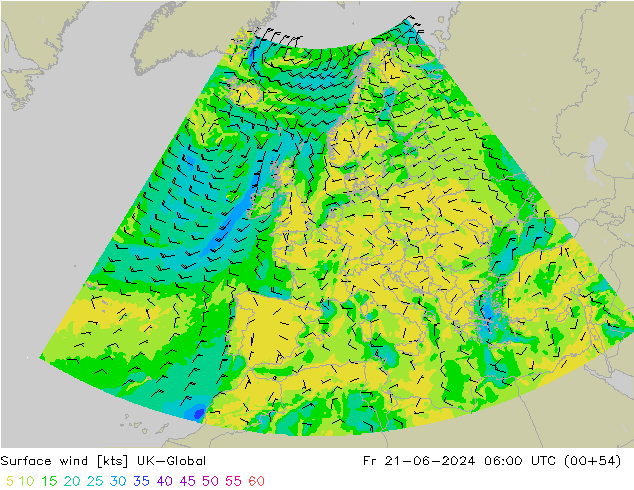 Bodenwind UK-Global Fr 21.06.2024 06 UTC