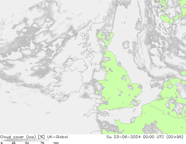 Nubes bajas UK-Global dom 23.06.2024 00 UTC