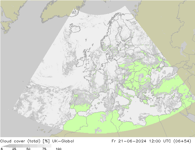 Wolken (gesamt) UK-Global Fr 21.06.2024 12 UTC