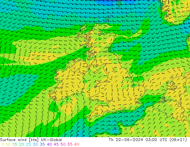 Surface wind UK-Global Čt 20.06.2024 03 UTC