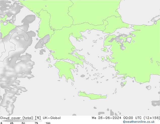 nuvens (total) UK-Global Qua 26.06.2024 00 UTC