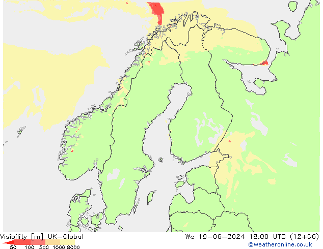 能见度 UK-Global 星期三 19.06.2024 18 UTC
