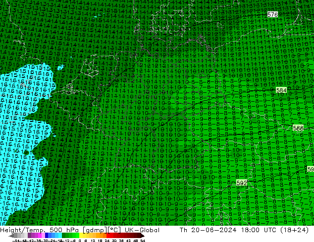 Hoogte/Temp. 500 hPa UK-Global do 20.06.2024 18 UTC