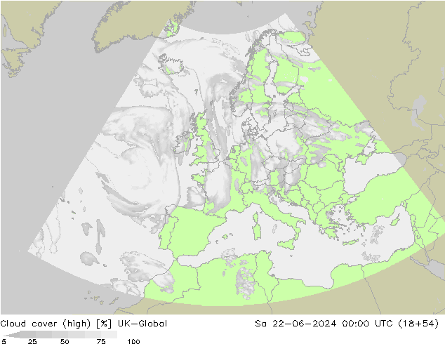 Wolken (hohe) UK-Global Sa 22.06.2024 00 UTC