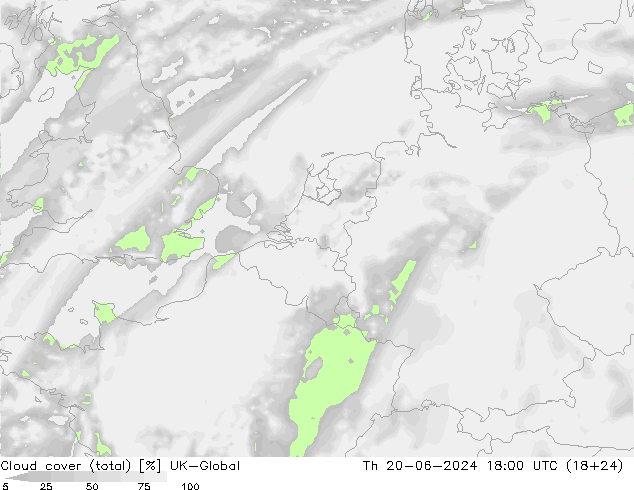 Wolken (gesamt) UK-Global Do 20.06.2024 18 UTC