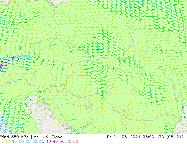  850 hPa UK-Global  21.06.2024 06 UTC