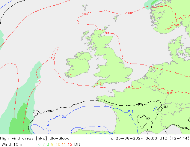 yüksek rüzgarlı alanlar UK-Global Sa 25.06.2024 06 UTC