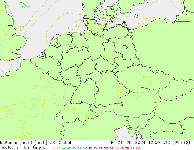 Isotachs (mph) UK-Global Pá 21.06.2024 12 UTC