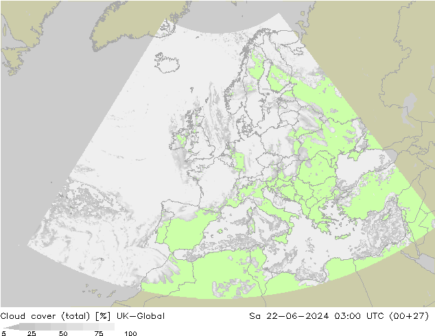 Wolken (gesamt) UK-Global Sa 22.06.2024 03 UTC