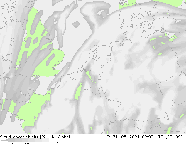 Bewolking (Hoog) UK-Global vr 21.06.2024 09 UTC