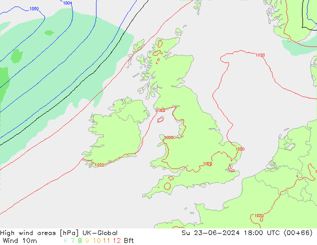 High wind areas UK-Global dim 23.06.2024 18 UTC