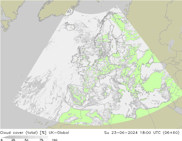 Nuages (total) UK-Global dim 23.06.2024 18 UTC