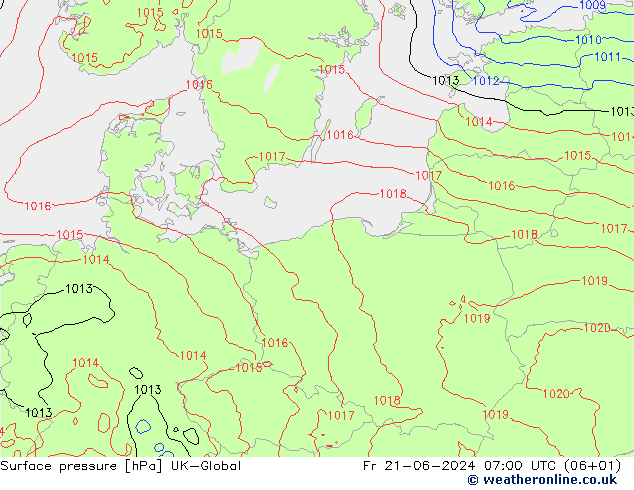 pression de l'air UK-Global ven 21.06.2024 07 UTC