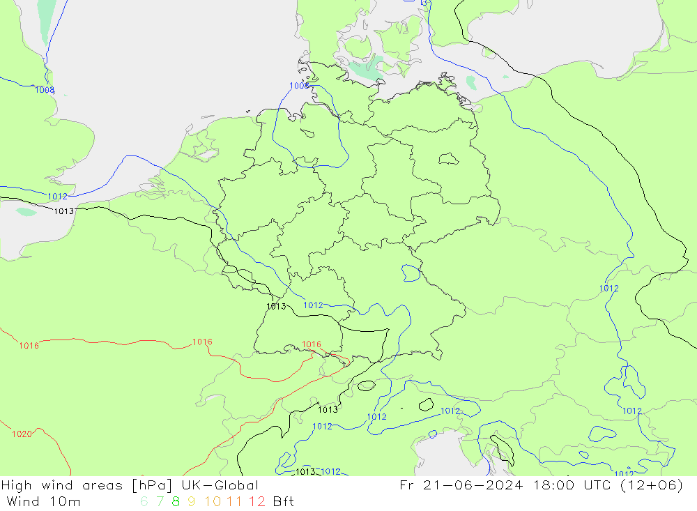 High wind areas UK-Global 星期五 21.06.2024 18 UTC