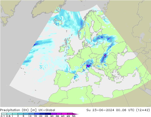 Nied. akkumuliert (6Std) UK-Global So 23.06.2024 06 UTC