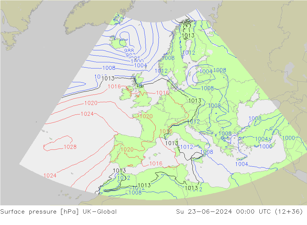 pressão do solo UK-Global Dom 23.06.2024 00 UTC