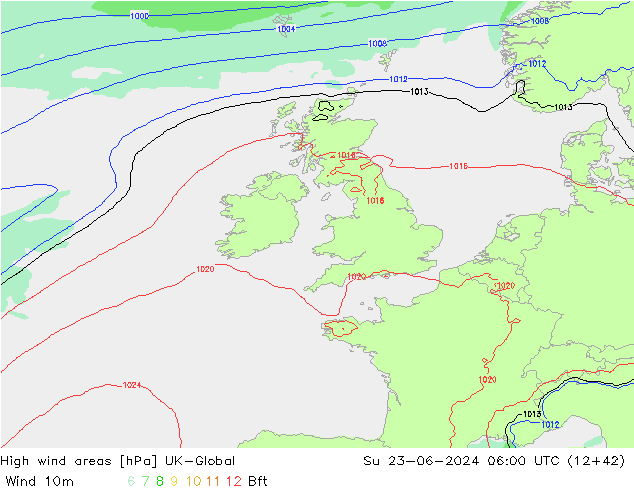 yüksek rüzgarlı alanlar UK-Global Paz 23.06.2024 06 UTC