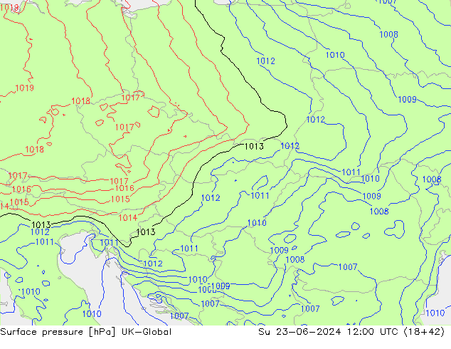 Bodendruck UK-Global So 23.06.2024 12 UTC