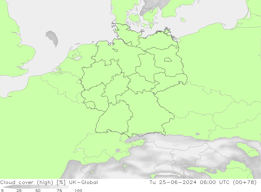 vysoký oblak UK-Global Út 25.06.2024 06 UTC