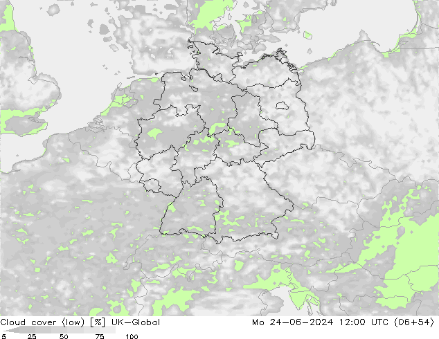 Wolken (tief) UK-Global Mo 24.06.2024 12 UTC