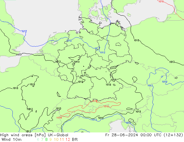 High wind areas UK-Global vie 28.06.2024 00 UTC