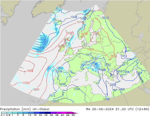 Niederschlag UK-Global Mi 26.06.2024 00 UTC