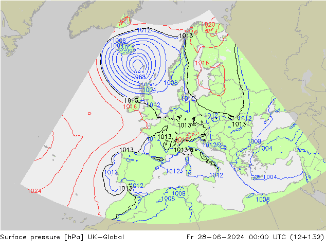 Yer basıncı UK-Global Cu 28.06.2024 00 UTC