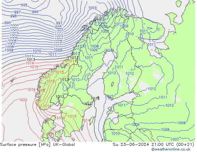 pressão do solo UK-Global Dom 23.06.2024 21 UTC