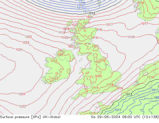 ciśnienie UK-Global so. 29.06.2024 06 UTC