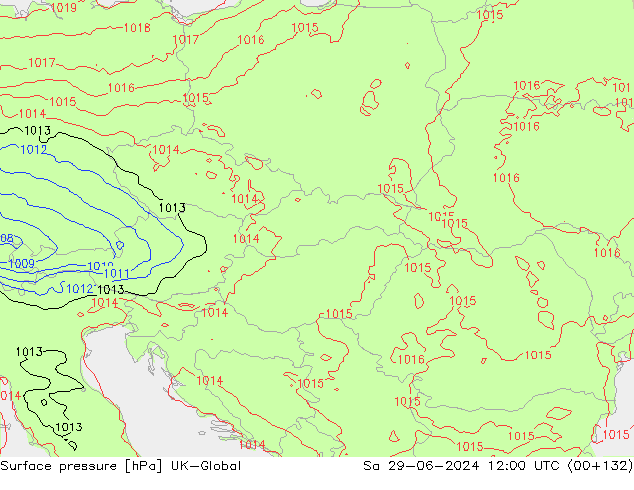 Luchtdruk (Grond) UK-Global za 29.06.2024 12 UTC